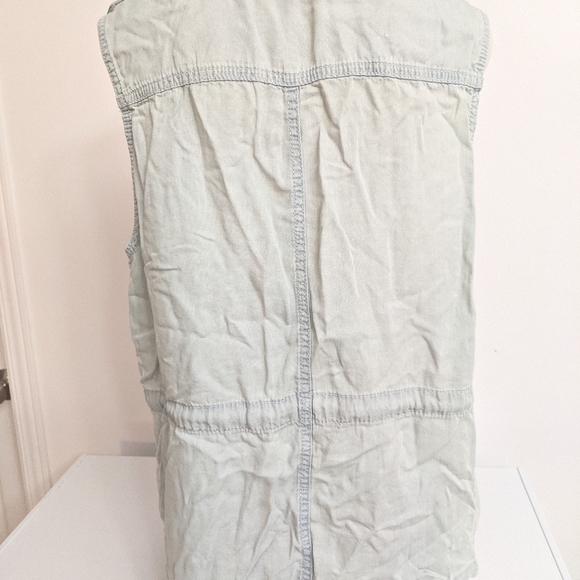 💎 Liquid Jeans Blue Jacket Vest Size M - Picture 3 of 9
